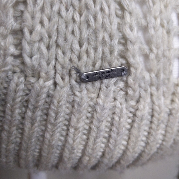 Abercrombie & Fitch Crochet Knit Sweater Extra Long Sleeve Women’s Small - Picture 4 of 9